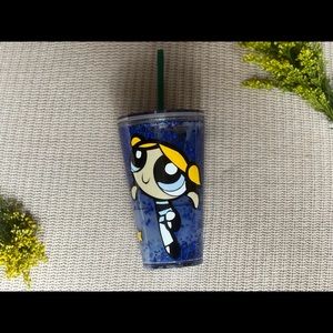 Custom Grande Starbucks tumbler. blue powerpuff girls; Bubbles